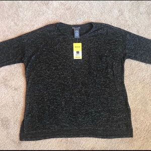 Chelsea and Theodore gray shirt